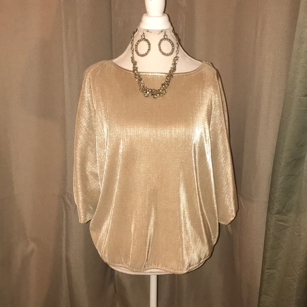 3 for $20 Gold small pleat top